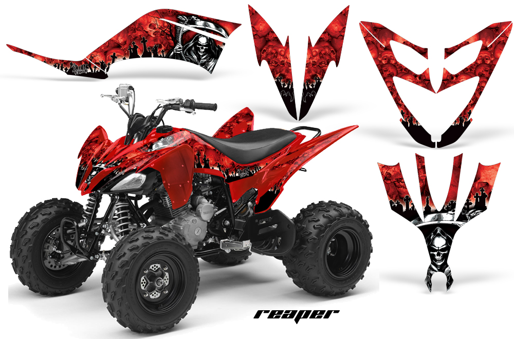 Yamaha Raptor 250 Graphics Reaper Red